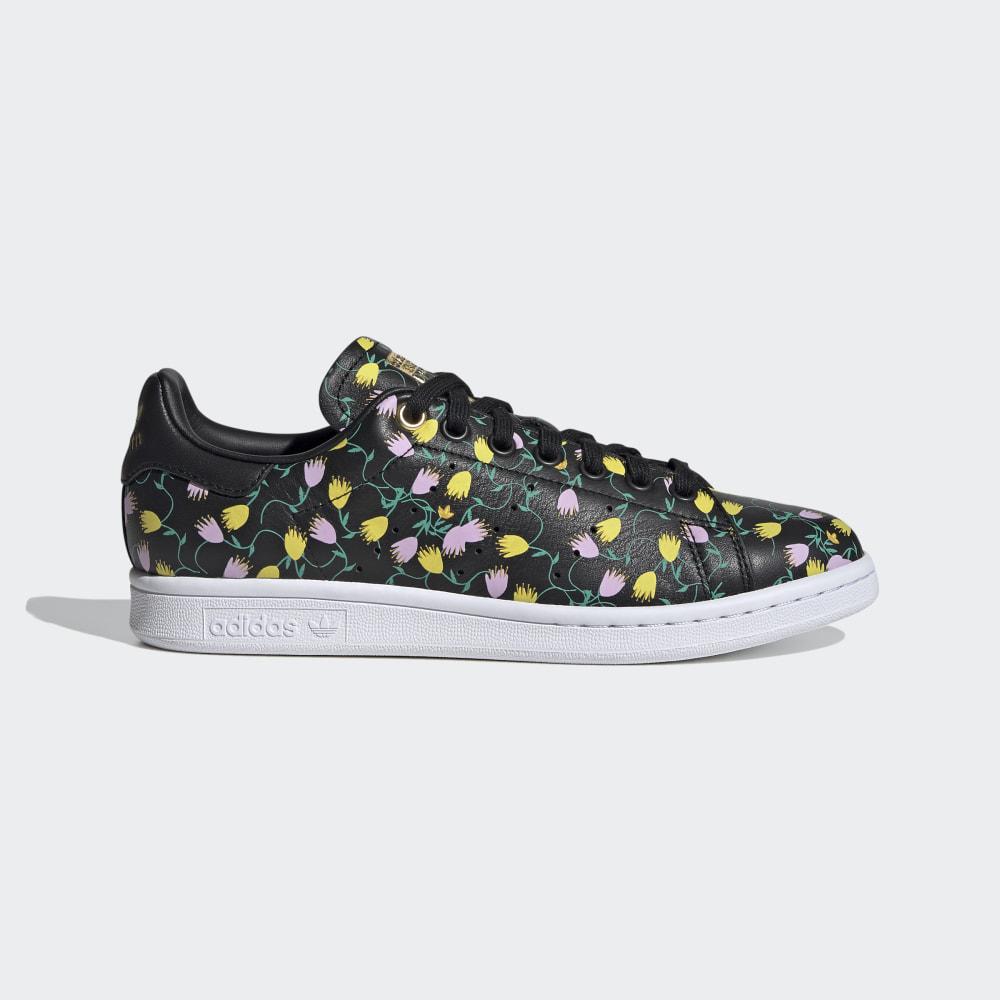 Originals Adidas Stan Smith Dama Romania - Negrii/Albi/Aurii Metal EH2036